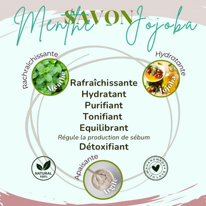 Savon Menthe Jojoba