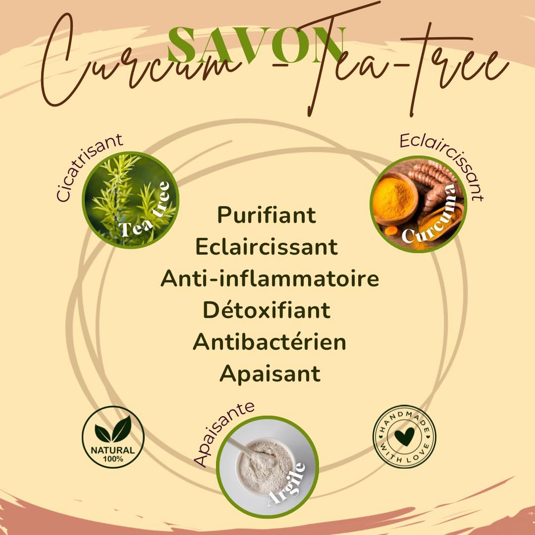 Savon Curcuma Tea tree